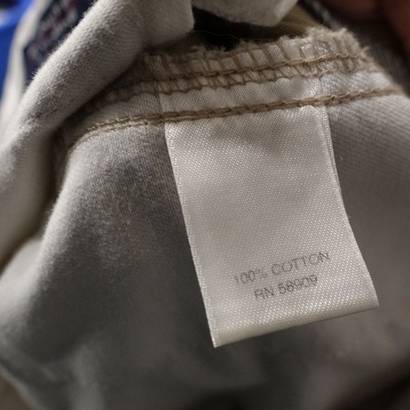 ROUNDTREE & YORKE EASY CARE FLAT FRONT BEIGE KHAKI CHINO SHORTS MENS SZ 40 - Picture 5 of 6